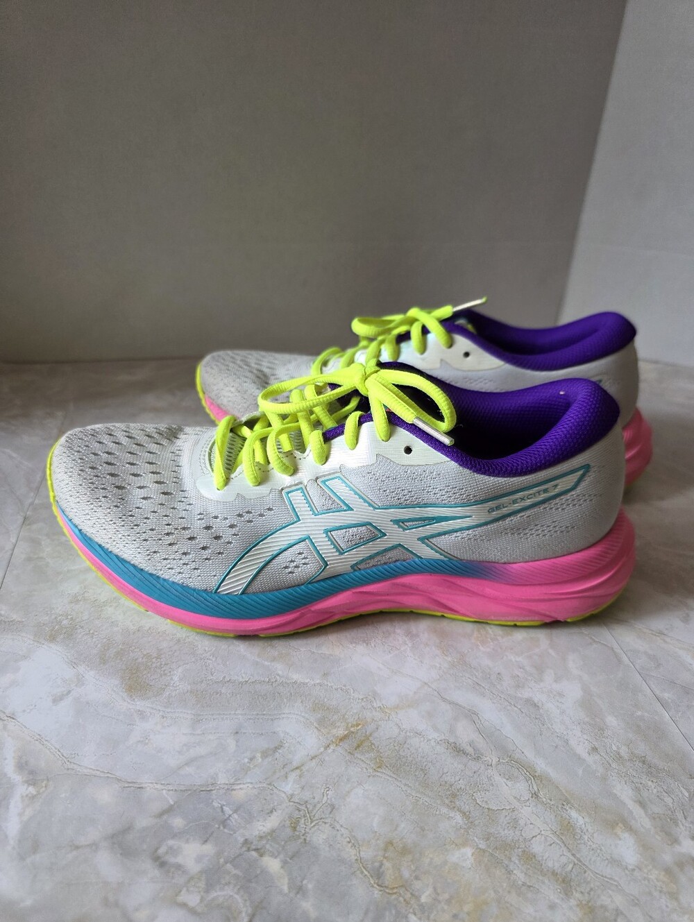 ASICS Gel-Excite 7 Running Shoes 9 Athletic Sneakers Athleisure Fitness Sporty - Picture 2 of 10